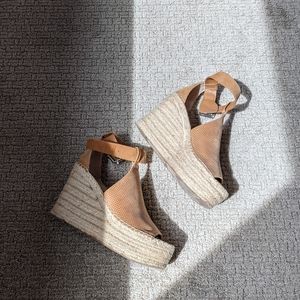 Marc Fisher espadrille wedges, size 7
